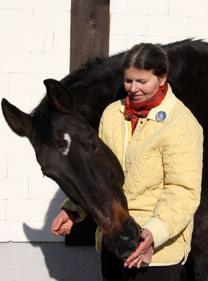 Marie-Luise mit Pferd